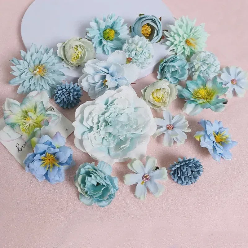 Mix van Zijden Kunstbloemen: Rozen & Meer voor Bruiloft, Huisdecoratie & DIY Knutselen