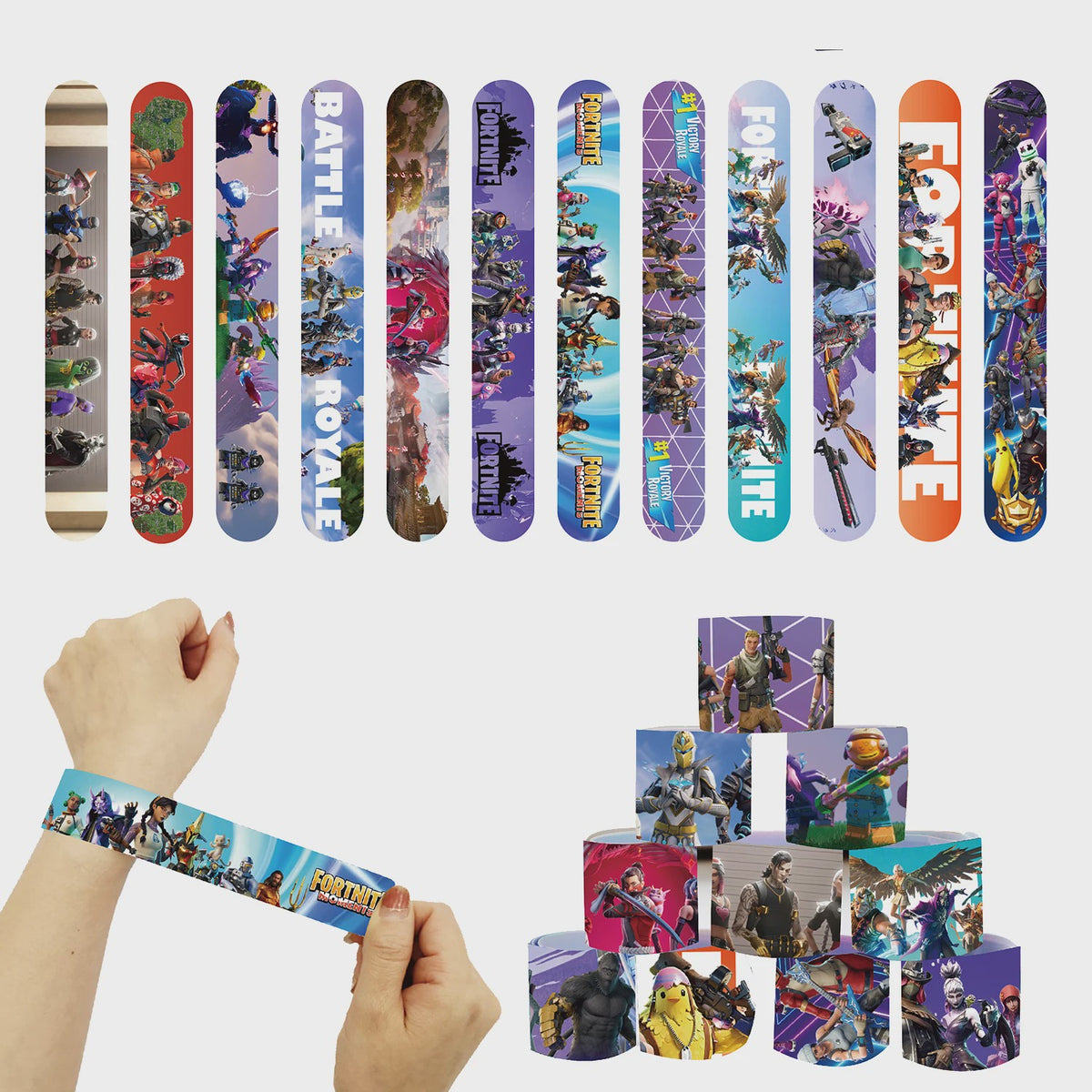 Fortnite Feestdecoratie Set: Beker, Bordjes, Tafelkleed & Meer voor Verjaardagen