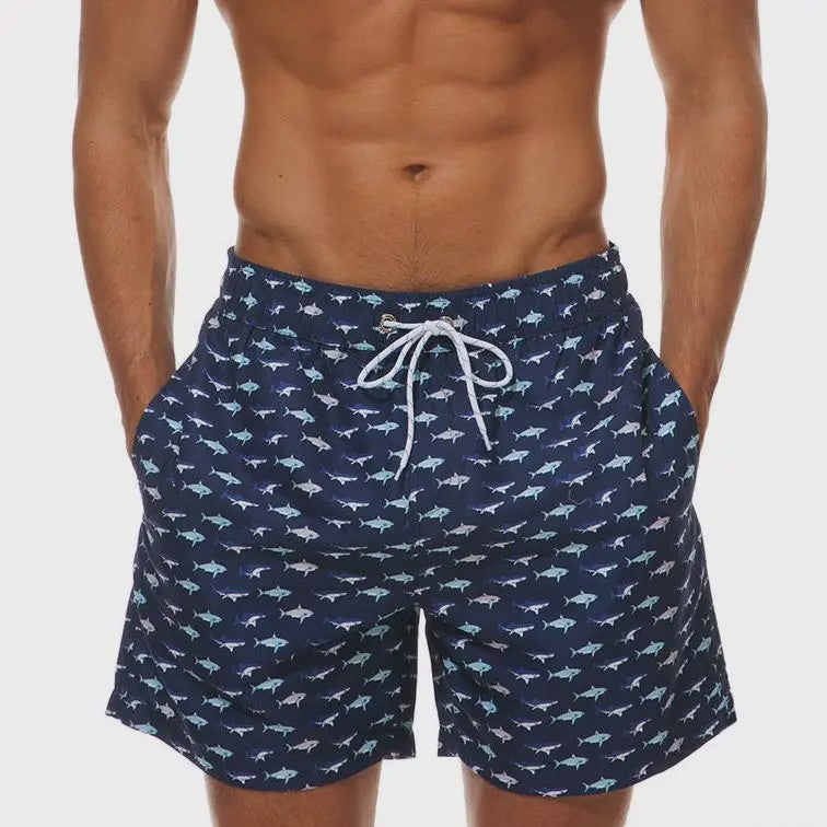 Herenshorts met Zomerse Print - Zwembroek, Strandshort & Sportbroek met Zakken