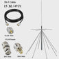 Ultra-Wideband Discone Antenne 25MHz-1300MHz met PL259 Connector