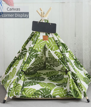 Stijlvolle Huisdierten Teepee Tent - Comfortabel & Wasbaar Bed voor Katten en Kleine/Middelgrote Honden