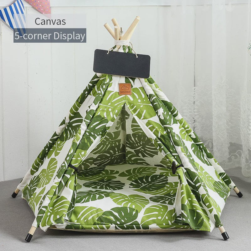 Stijlvolle Huisdierten Teepee Tent - Comfortabel & Wasbaar Bed voor Katten en Kleine/Middelgrote Honden
