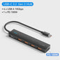 Vention 5-Poorts USB 3.2 Gen2 Hub met 10Gbps Snelheid - USB-A & Type-C Multiport Adapter