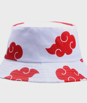 Unieke Bucket Hat met Japanse Wolk Print - Zonbescherming en Stijl