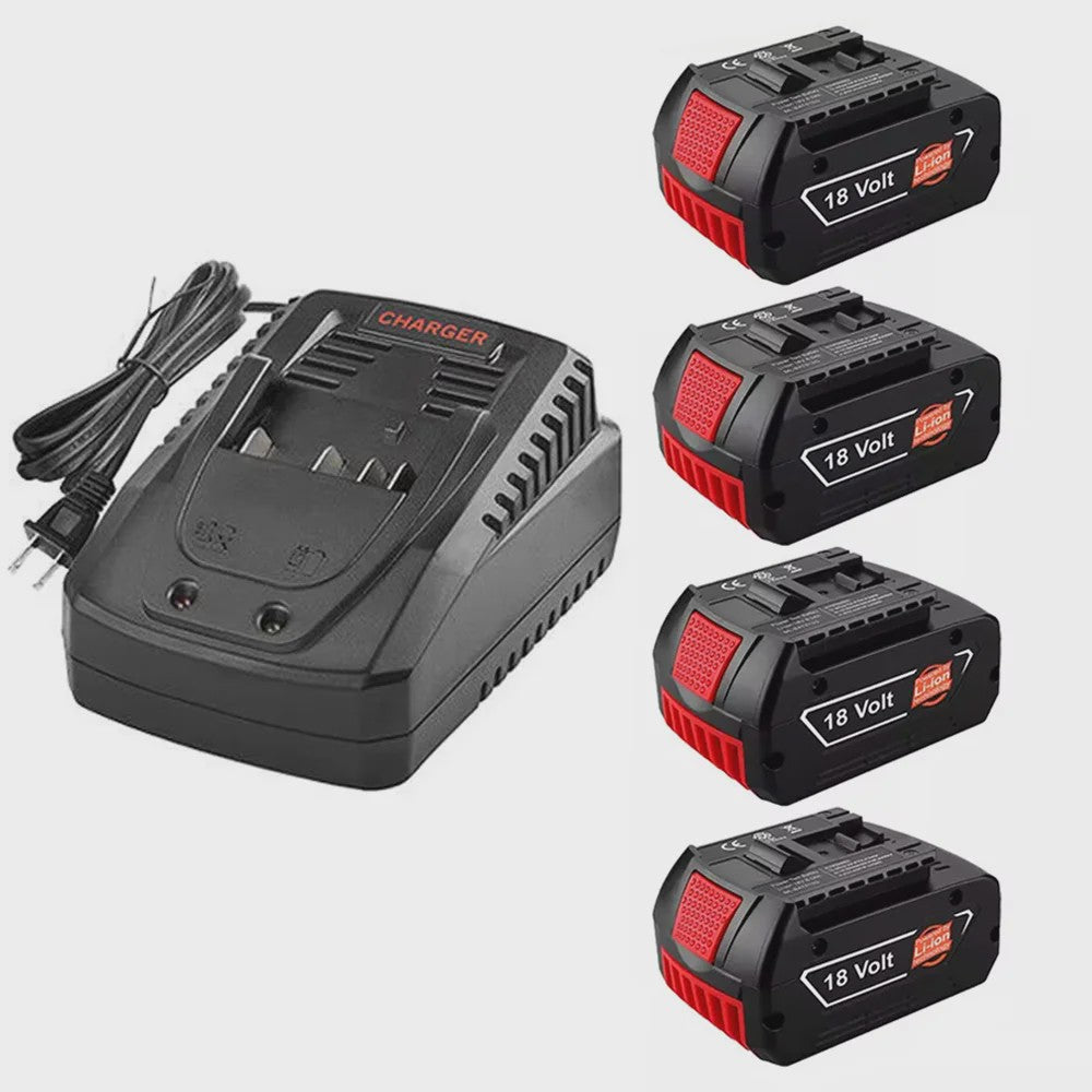 Bosch 18V 8.0Ah Li-ion Accu - Krachtige Vervanging voor GBA, GSR, GSB Power Tools