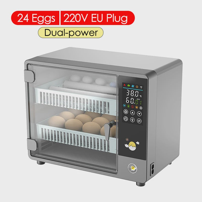 Automatische Incubator voor 24 Eieren met Temperatuurcontrole en Keerfunctie