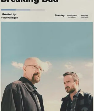 Breaking Bad Canvas Poster - Vintage Film Art Print voor Woonkamer Decoratie