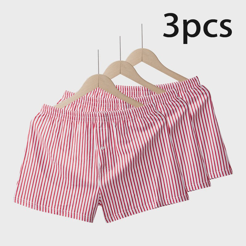 3-Pack Katoenen Boxershorts Heren - Zomer, Los, Ademend & Comfortabel