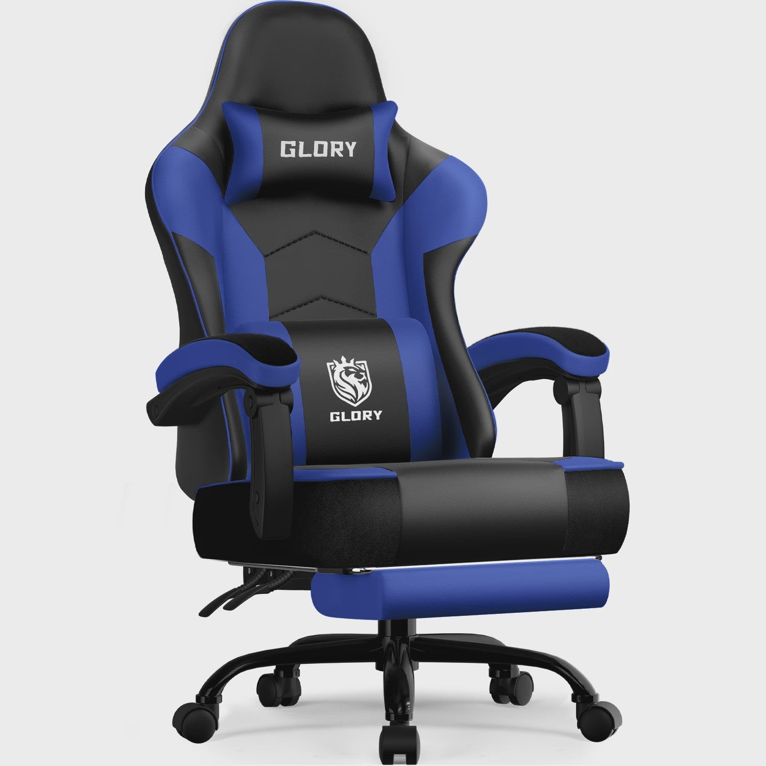 Ergonomische Gaming Stoel met Verstelbare Rugleuning, Lendensteun en Voetensteun - Max 150kg