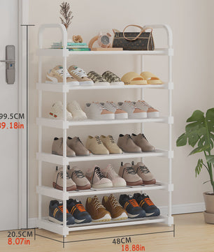 Stapelbare Schoenenkast Organizer - 4 tot 7 Lagen, Wit