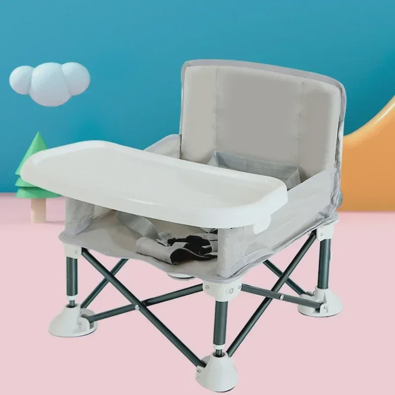 Draagbare Baby Eetkamerstoel - Opvouwbaar, Lichtgewicht Aluminium met Veiligheidsgordel