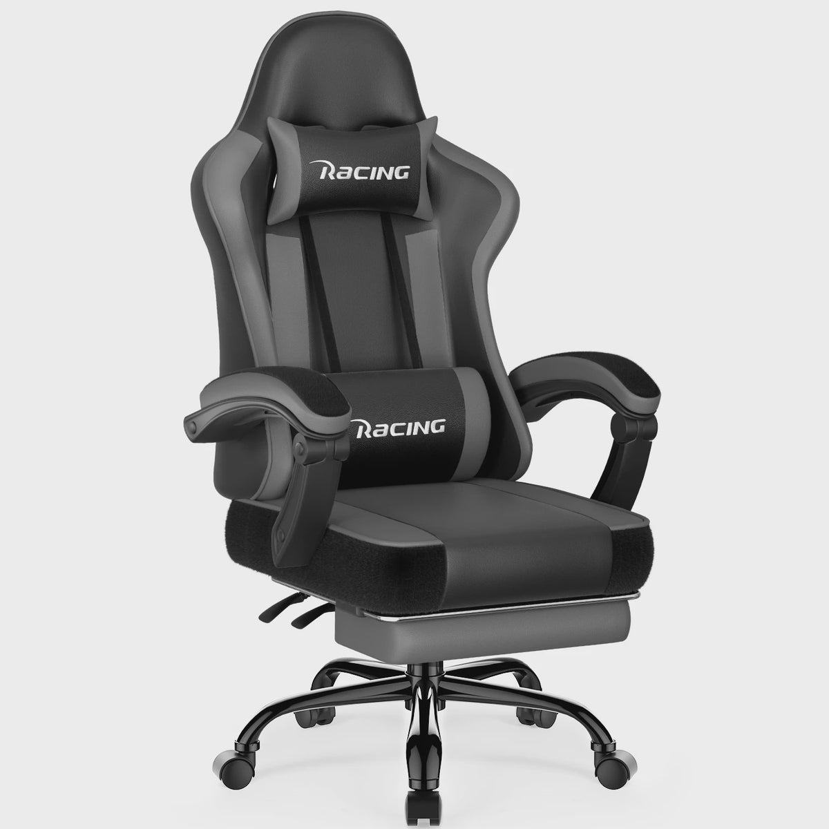 Ergonomische Gaming Stoel met Voetensteun, Hoofd- en Lendesteun | Max 150kg