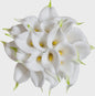 20x Kunstbloemen Calla Lelie - Real Touch Latex - Pure Wit