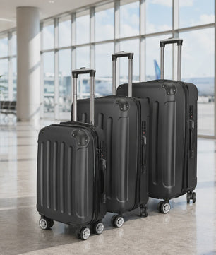 3-delige Hard Shell Koffer Set met TSA Slot en 360° Spinner Wielen