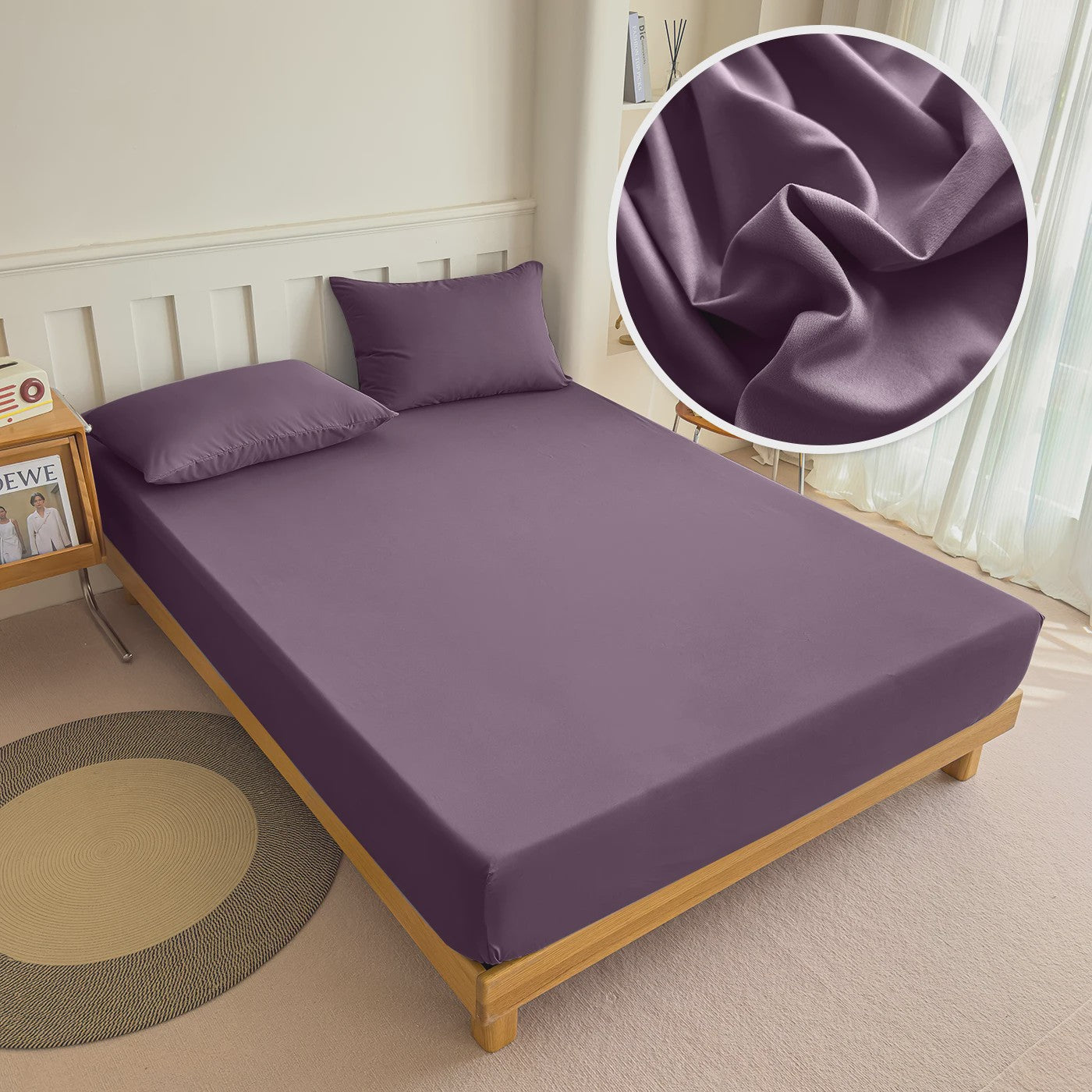 Hoeslaken 100% Polyester met Elastische Band - Diverse Maten & Kleuren