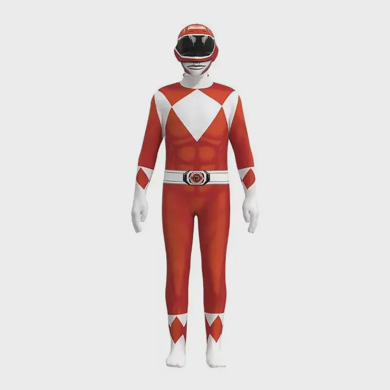 Volwassen Samurai Sentai Shinkenger Ranger Kostuum - Jumpsuit Cosplay voor Feestjes & Halloween