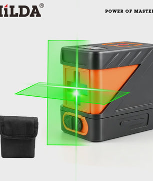 HILDA Mini Groen Laserwaterpas - 2 Lijnen Zelfnivellerend voor Precisie Klussen