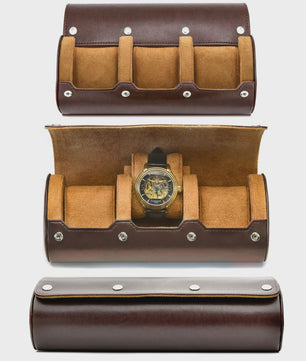 Luxe PU Lederen Horloge Reiskoffer met 6 Vakken - Organiseer en Bescherm uw Horloges