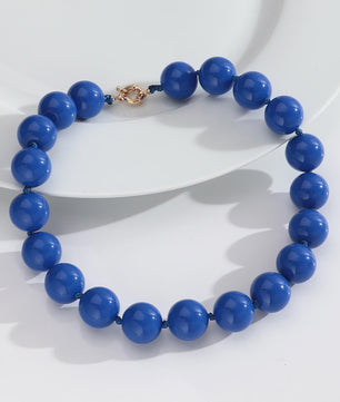 Handgemaakte Retro Acryl Ketting met Grote Kleurrijke Kralen - Statement Choker