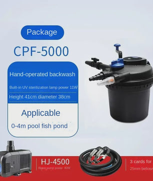 SUNSUN CPA Visvijver Filter Systeem met UV-lamp - Krachtige Watercirculatie voor Koi Vijvers