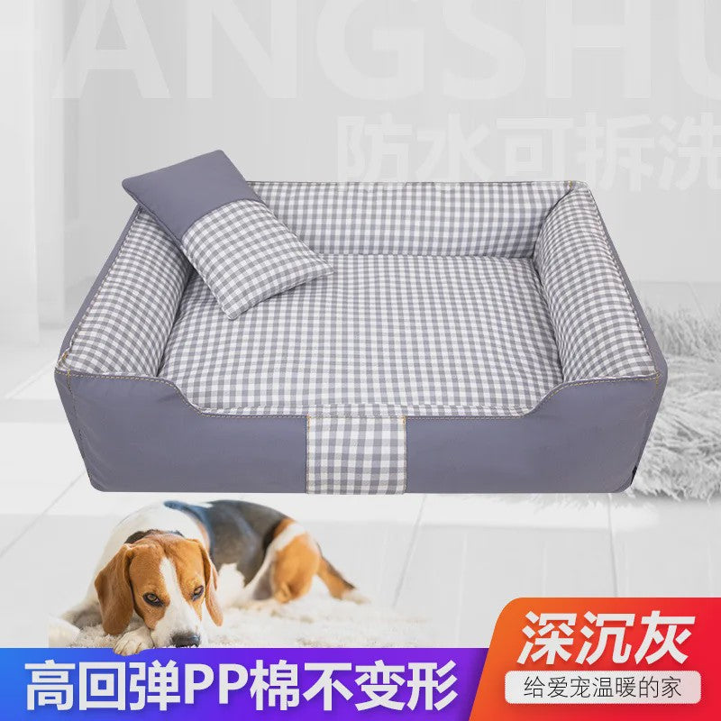 Comfortabel Hondenhok & Kattenmand - Wasbaar, Waterdicht Slaapbed voor Puppy's en Kleine Honden