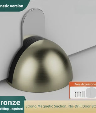 RVS Magneet Deurstops - Stootvrij, Zonder Boren & Stille Buffer