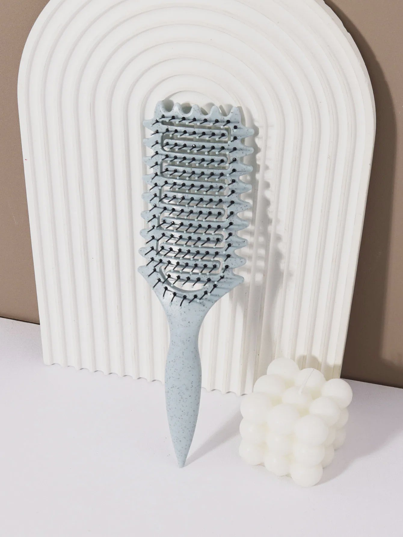 Ventilerende Stylingborstel met Massage-effect - Comfortabele Grip voor Natuurlijk Haar & Pruiken