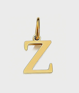 Gouden Initiaal Bedel - Roestvrij Staal - DIY Ketting Bedeltje A-Z