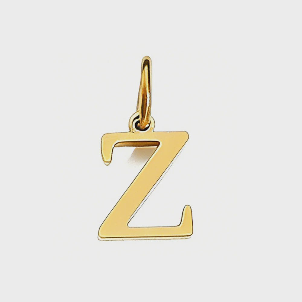 Gouden Initiaal Bedel - Roestvrij Staal - DIY Ketting Bedeltje A-Z