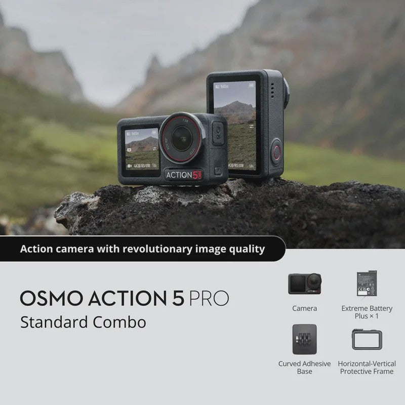 DJI Osmo Action 5 Pro Action Camera - 4K 120FPS, 40MP, Dual Screen, HorizonSteady