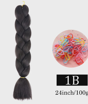 24 Inch Jumbo Braids Haarverlenging - Synthetisch Vlechtkapsel met Ombre Kleuren