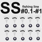 60x Vislijn Stopper Set - Rubber Silicon Space Beans & Cilinders