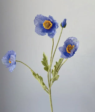 Zijden Papavers Kunstbloemen - Lange Stelen voor Decoratie