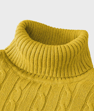 Heren Gebreide Coltrui - Slim Fit Pullover voor Herfst & Winter