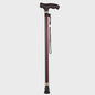 Verstelbare Aluminium Wandelstok met LED-lamp en Anti-slip Vierpoot