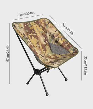 TARKA Lichtgewicht Opvouwbare Campingstoel - Ultralicht & Compact voor Buitenplezier