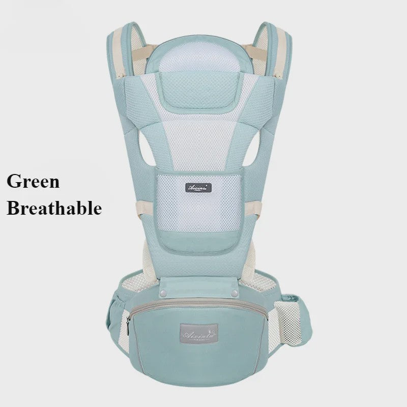 Ergonomische Baby Draagzak - 4 Seizoenen, Verstelbaar, Heupstoeltje & Multifunctioneel