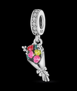 925 Sterling Zilveren Bedel 'Mom Love' - Perfect Cadeau voor Moederdag en Verjaardag