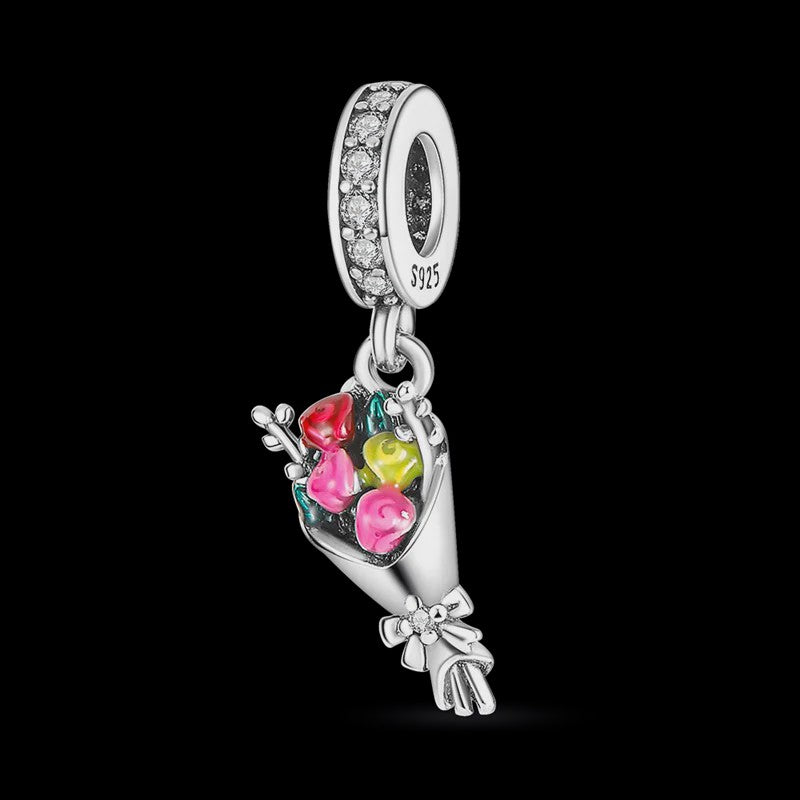 925 Sterling Zilveren Bedel 'Mom Love' - Perfect Cadeau voor Moederdag en Verjaardag