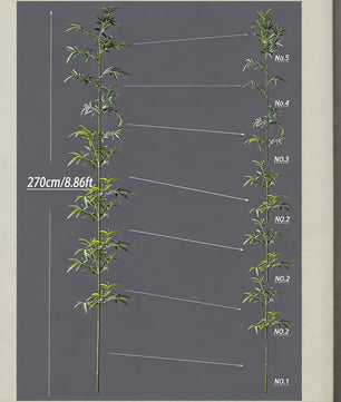 Grote Kunst Bamboe Plant 160-270cm - Realistische Decoratie voor Huis en Tuin