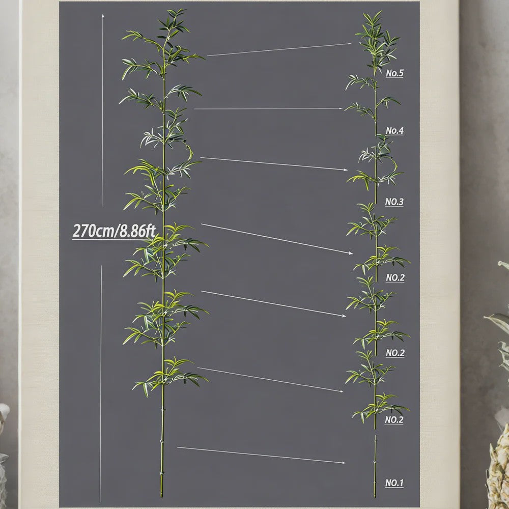 Grote Kunst Bamboe Plant 160-270cm - Realistische Decoratie voor Huis en Tuin