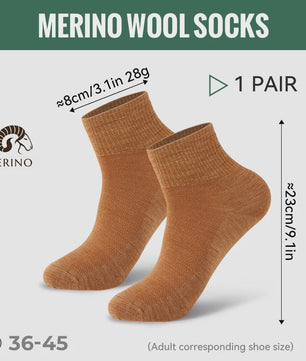Merino Wol Sokken - Warm, Ademend & Vochtafvoerend voor Wandelen & Sport