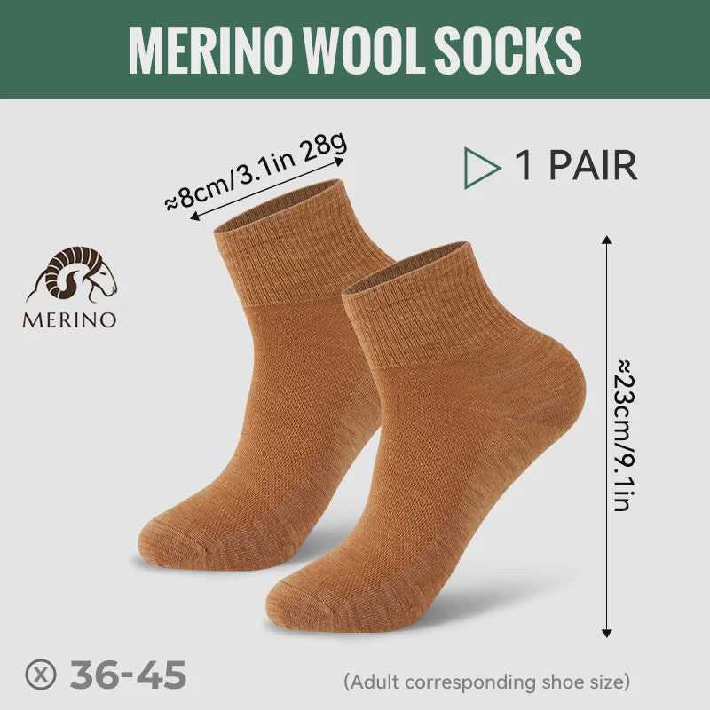 Merino Wol Sokken - Warm, Ademend & Vochtafvoerend voor Wandelen & Sport