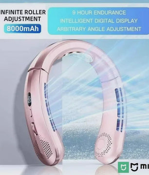 Lenovo Draagbare Nekventilator met 10000mAh Batterij - USB Oplaadbaar, Bladeless & LED Display
