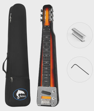 Elektrische Lap Steel Gitaar met Gigbag en Slide Bar - Sunburst