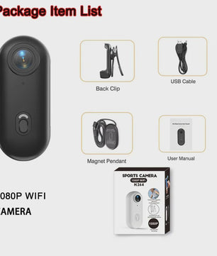 Compacte 4K Actiecamera voor Sport & Outdoor - Helm & Fietsmontage