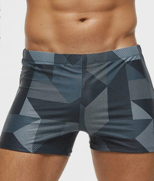 ES CATCH Heren Zwembroek - Plus Size, Elastisch & Bedrukt met Uitneembare Pad