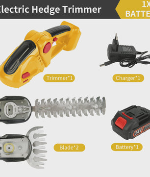 24V Draadloze Snoeischaar & Grasmaaier 2-in-1 met Lithium-Ion Batterij
