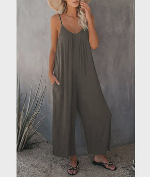 Zomerse Dames Overall Broek met Zakken - Comfortabel & Casual