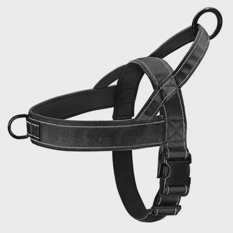 Tactisch Anti-Trek Hondentuig - Verstelbaar 1000D Nylon Vest met Handvat voor Grote Honden, Outdoor Training & Reflecterend